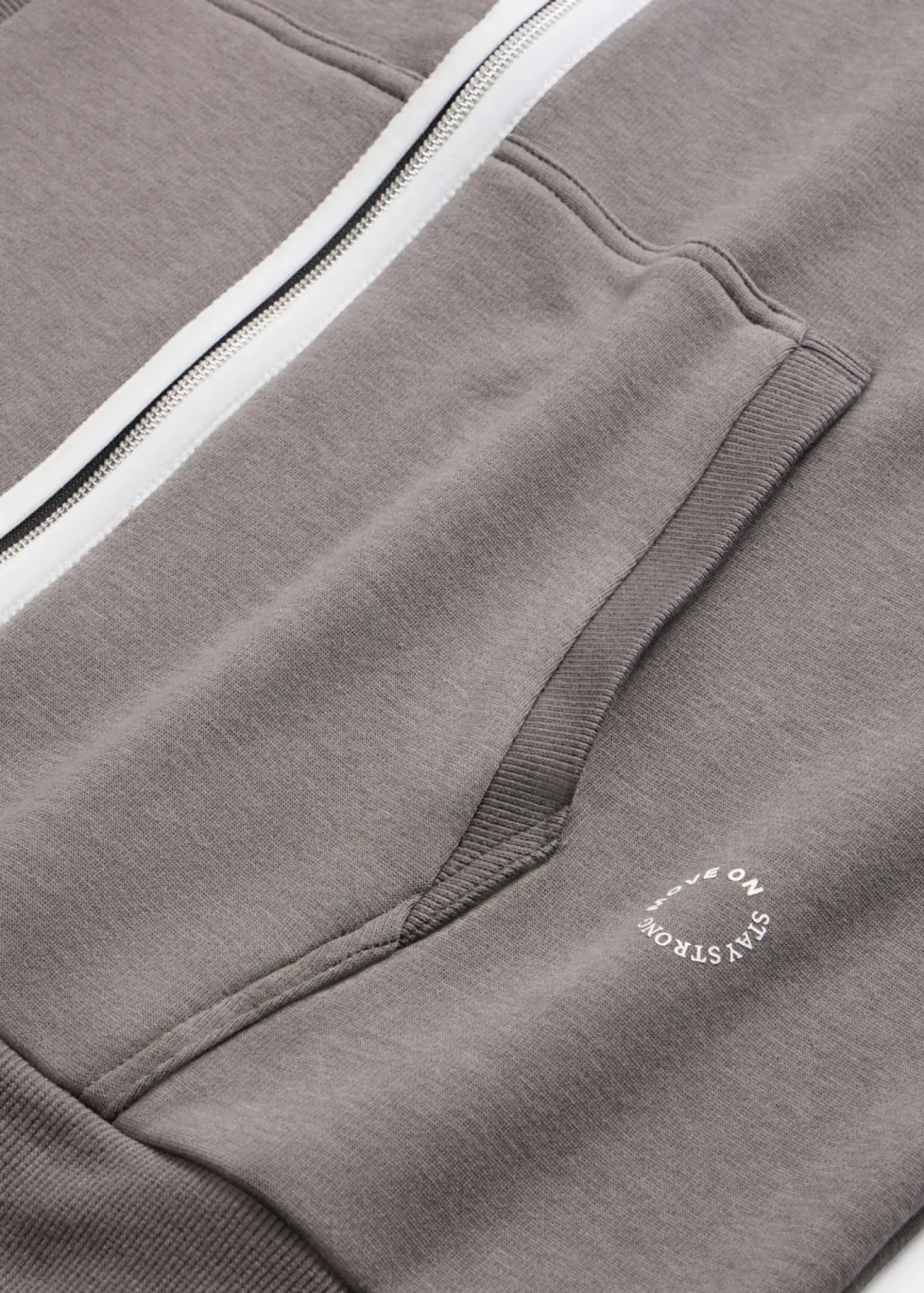 Chaqueta térmica de chándal de material de secado rápido con corte ancho