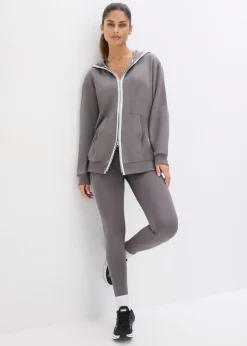 Chaqueta térmica de chándal de material de secado rápido con corte ancho