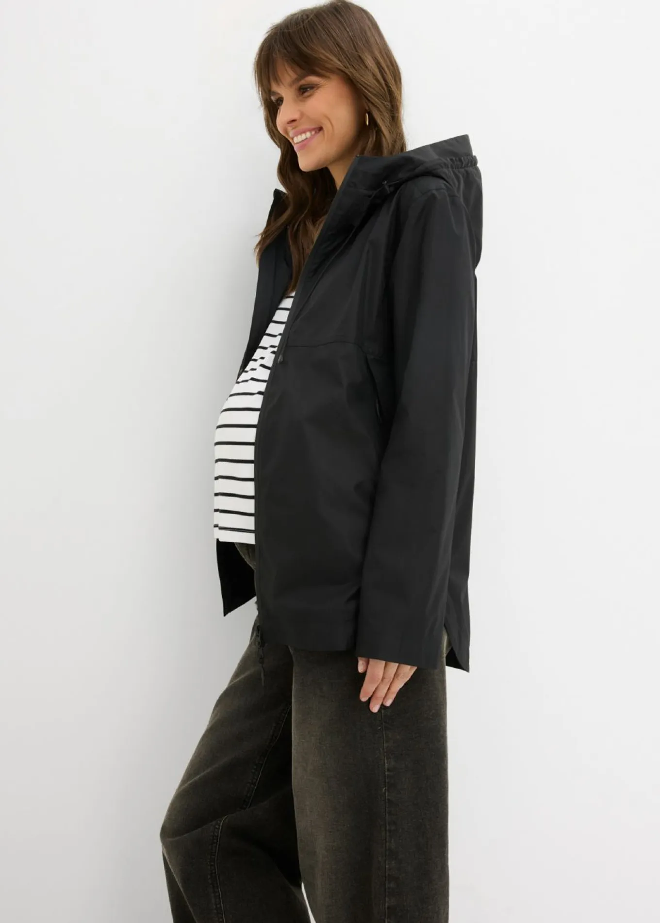 Chaqueta ultraligera premamá/de porteo resistente al viento y a la lluvia