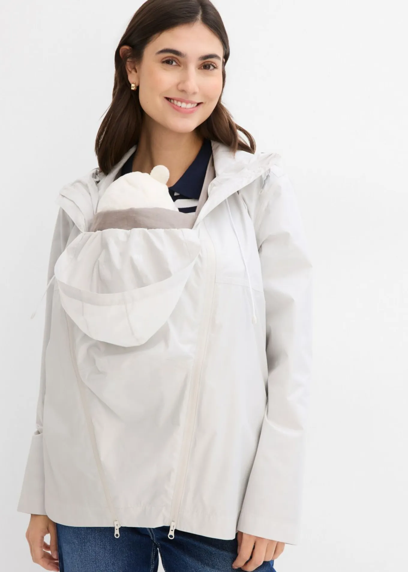 Chaqueta ultraligera premamá/de porteo resistente al viento y a la lluvia