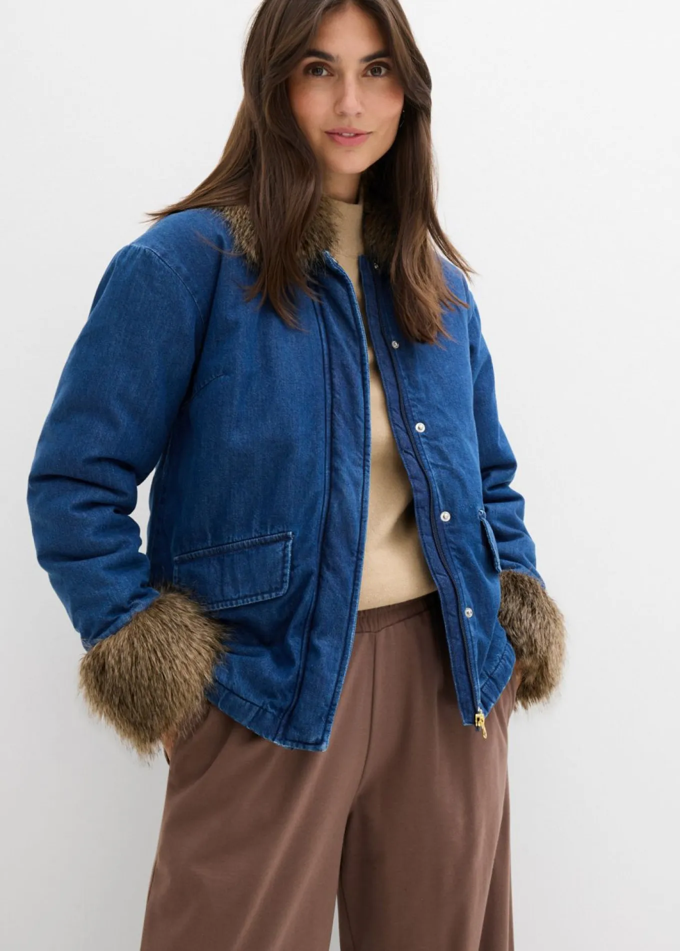 Chaqueta vaquera con ligero guateado