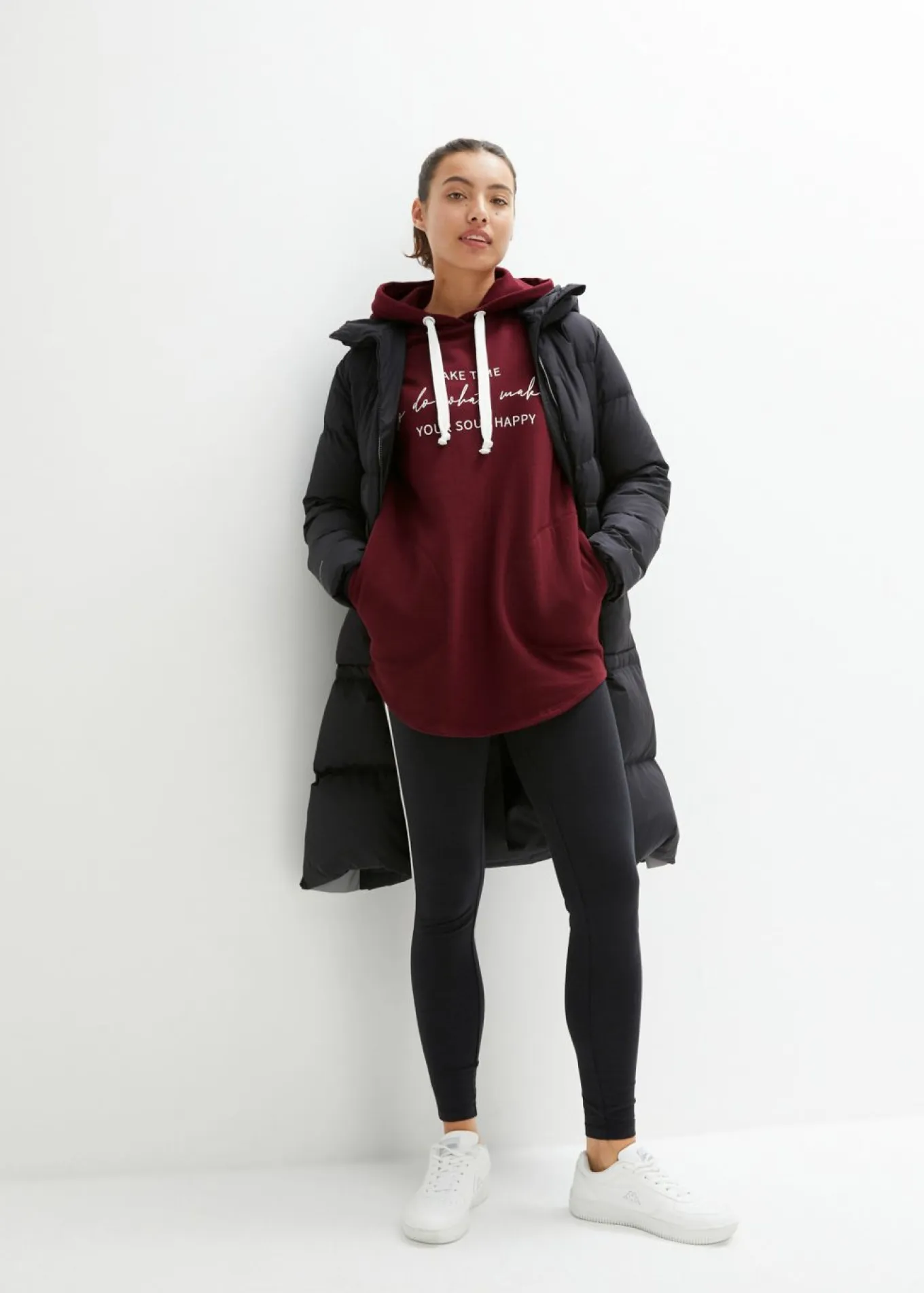 Chándal con sudadera larga y leggings (2 piezas)