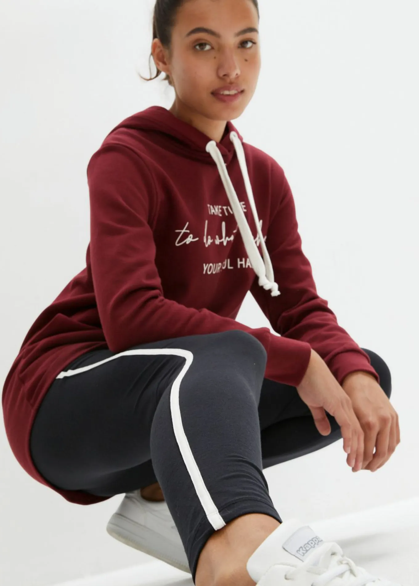Chándal con sudadera larga y leggings (2 piezas)