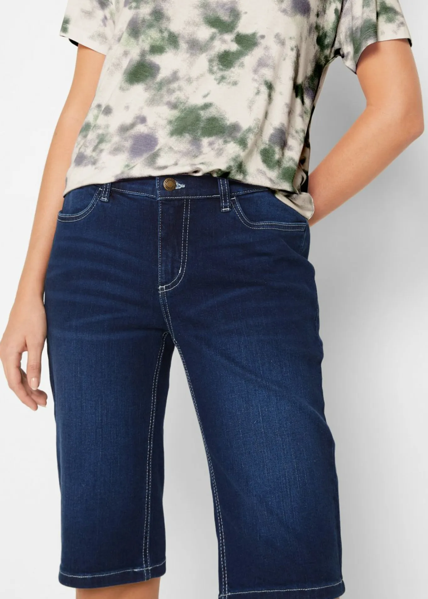 Cómoda bermuda vaquera elástica