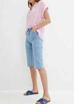 Cómodas bermudas vaqueras con elástico
