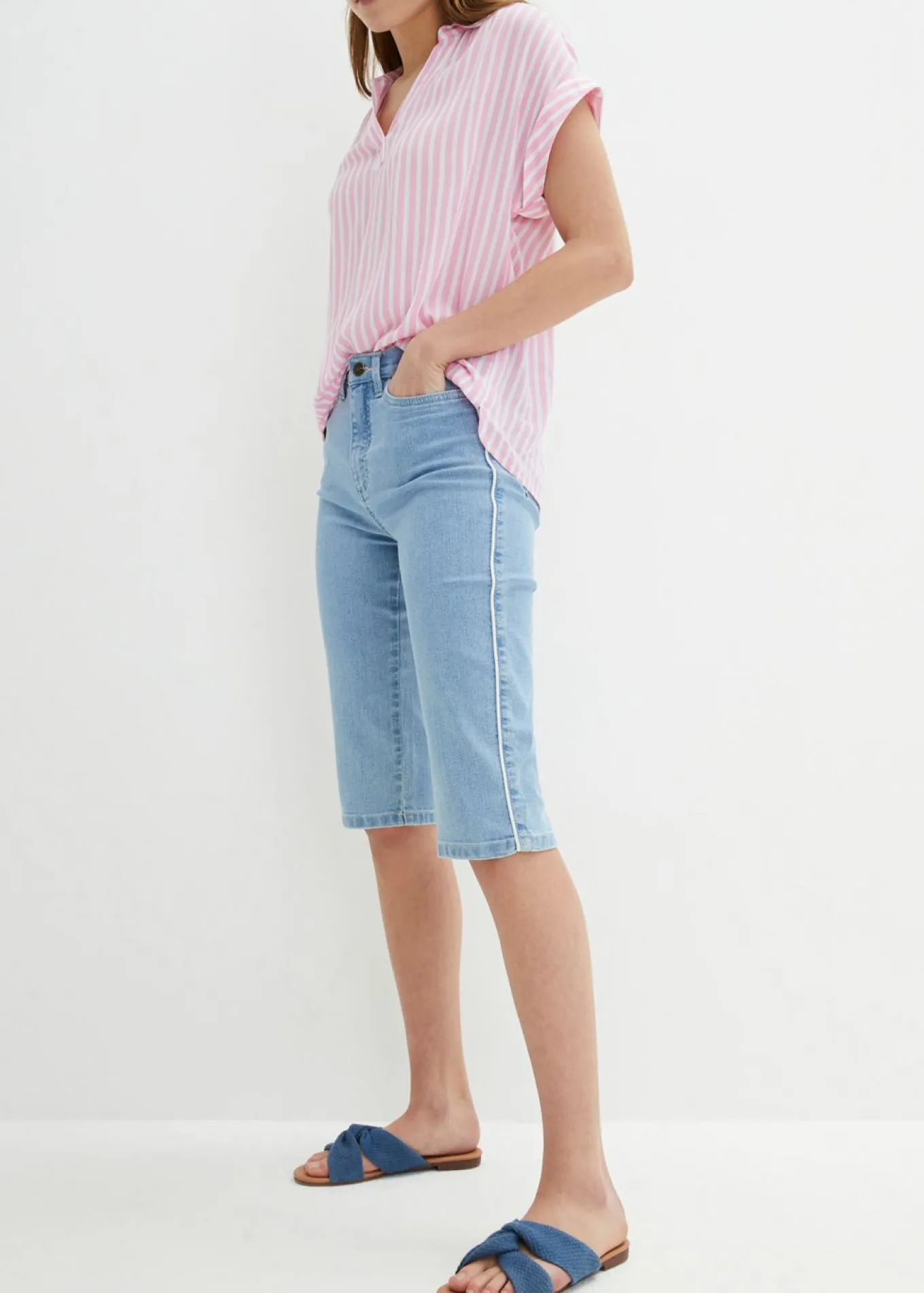 Cómodas bermudas vaqueras con elástico