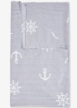 Colcha con un diseño marinero