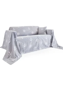 Colcha con un diseño marinero