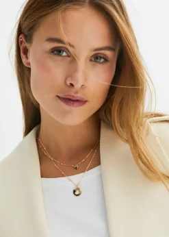 Collares (2 piezas) con colgantes en forma de corazón