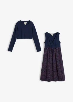 Conjunto 3 en 1 compuesto por vestido premamá y camiseta de algodón orgánico (2 piezas)