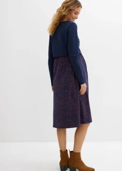 Conjunto 3 en 1 compuesto por vestido premamá y camiseta de algodón orgánico (2 piezas)