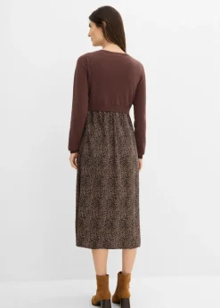 Conjunto 3 en 1 compuesto por jersey y vestido premamá con función de lactancia (2 piezas)