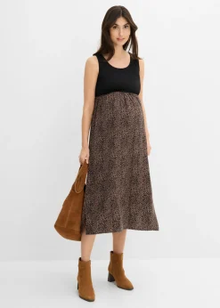 Conjunto 3 en 1 compuesto por jersey y vestido premamá con función de lactancia (2 piezas)