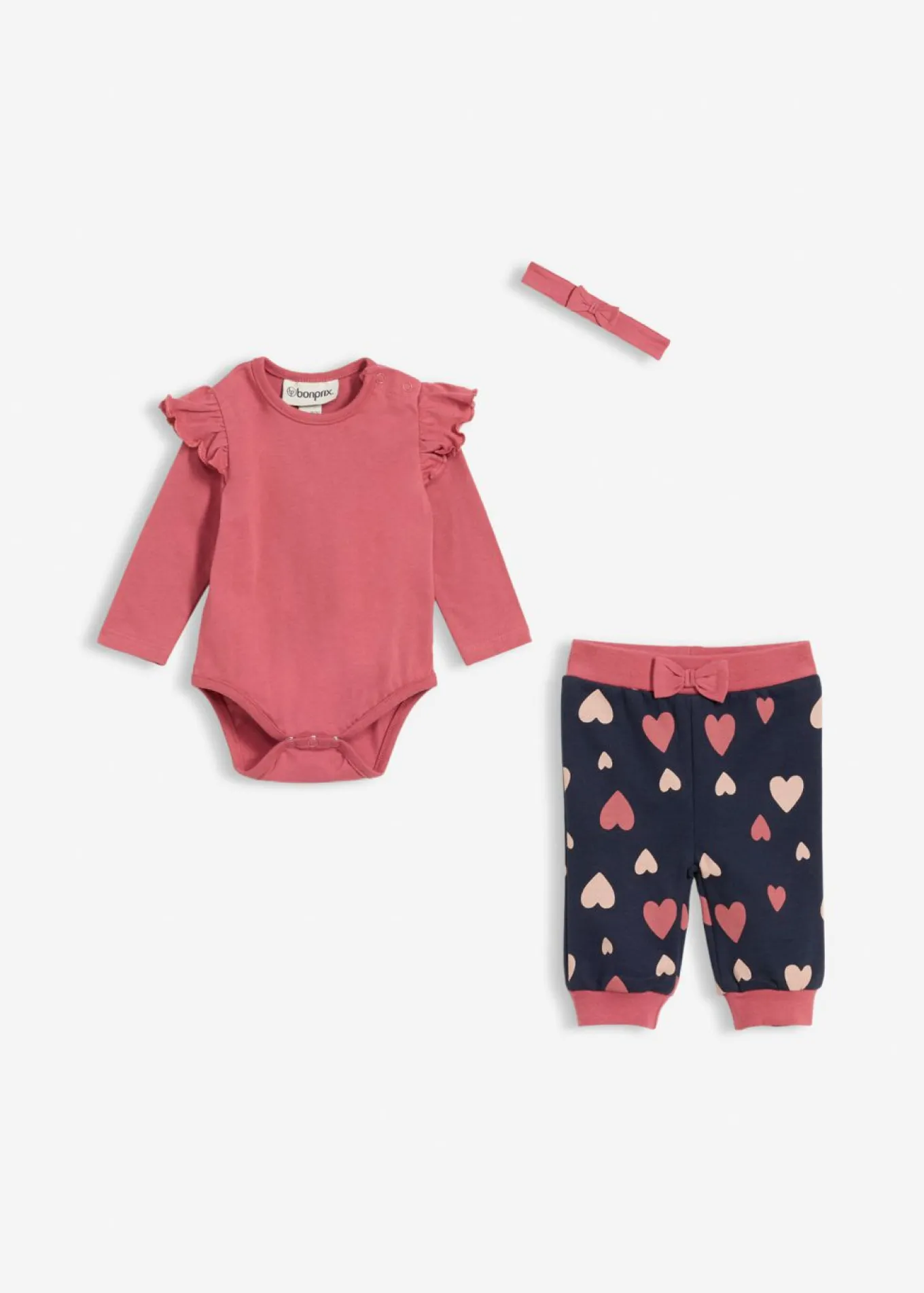 Conjunto de body + pantalón + diadema (3 piezas)