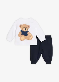 Conjunto de camiseta polar y pantalón de algodón orgánico (2 piezas)