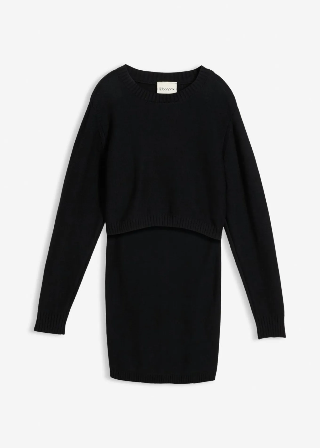 Conjunto de jersey y falda de algodón orgánico para durante y después del embarazo (2 piezas)