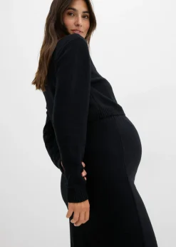Conjunto de jersey y falda de algodón orgánico para durante y después del embarazo (2 piezas)