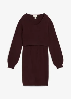 Conjunto de punto de jersey y falda para bebé