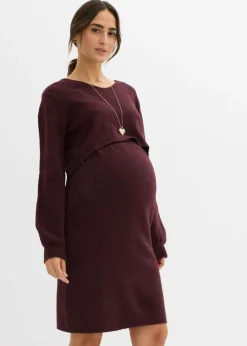Conjunto de punto de jersey y falda para bebé