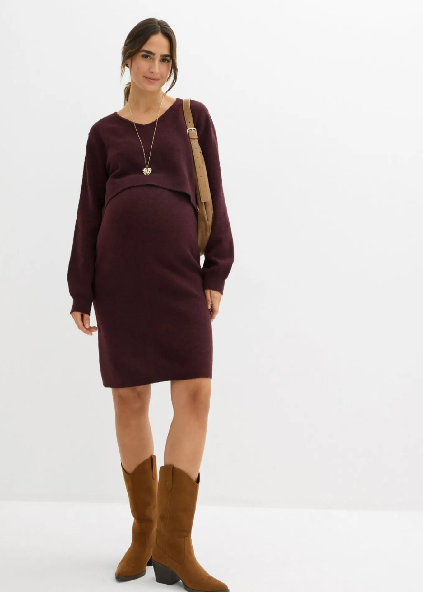 Conjunto de punto de jersey y falda para bebé