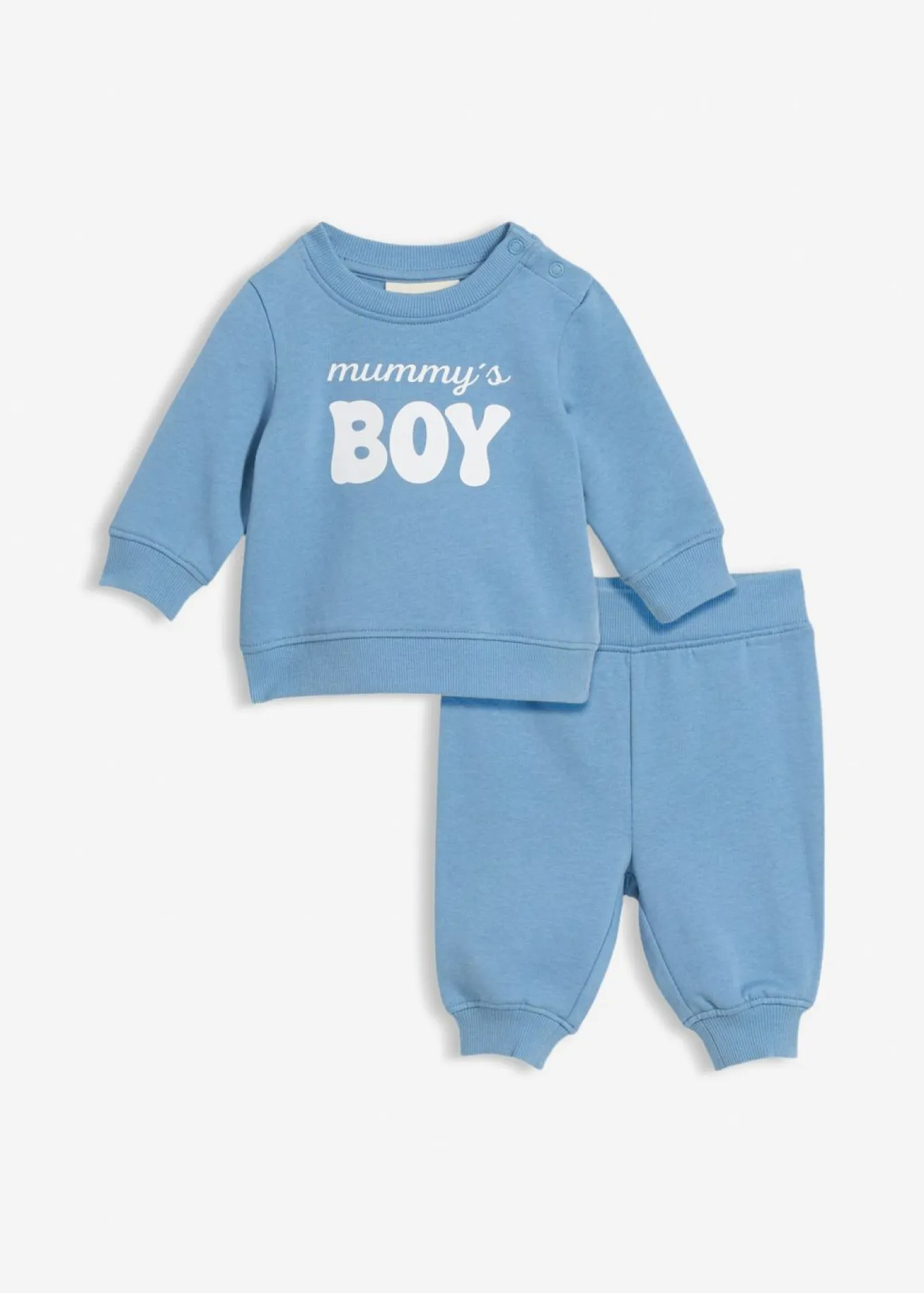 Conjunto de sudadera y pantalón de algodón orgánico puro (2 piezas)