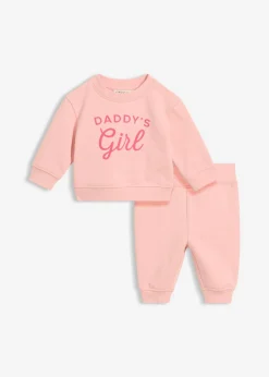 Conjunto de sudadera y pantalón de algodón orgánico puro (2 piezas)