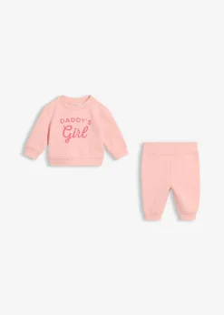 Conjunto de sudadera y pantalón de algodón orgánico puro (2 piezas)