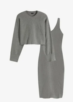 Conjunto de vestido de punto (2 piezas)