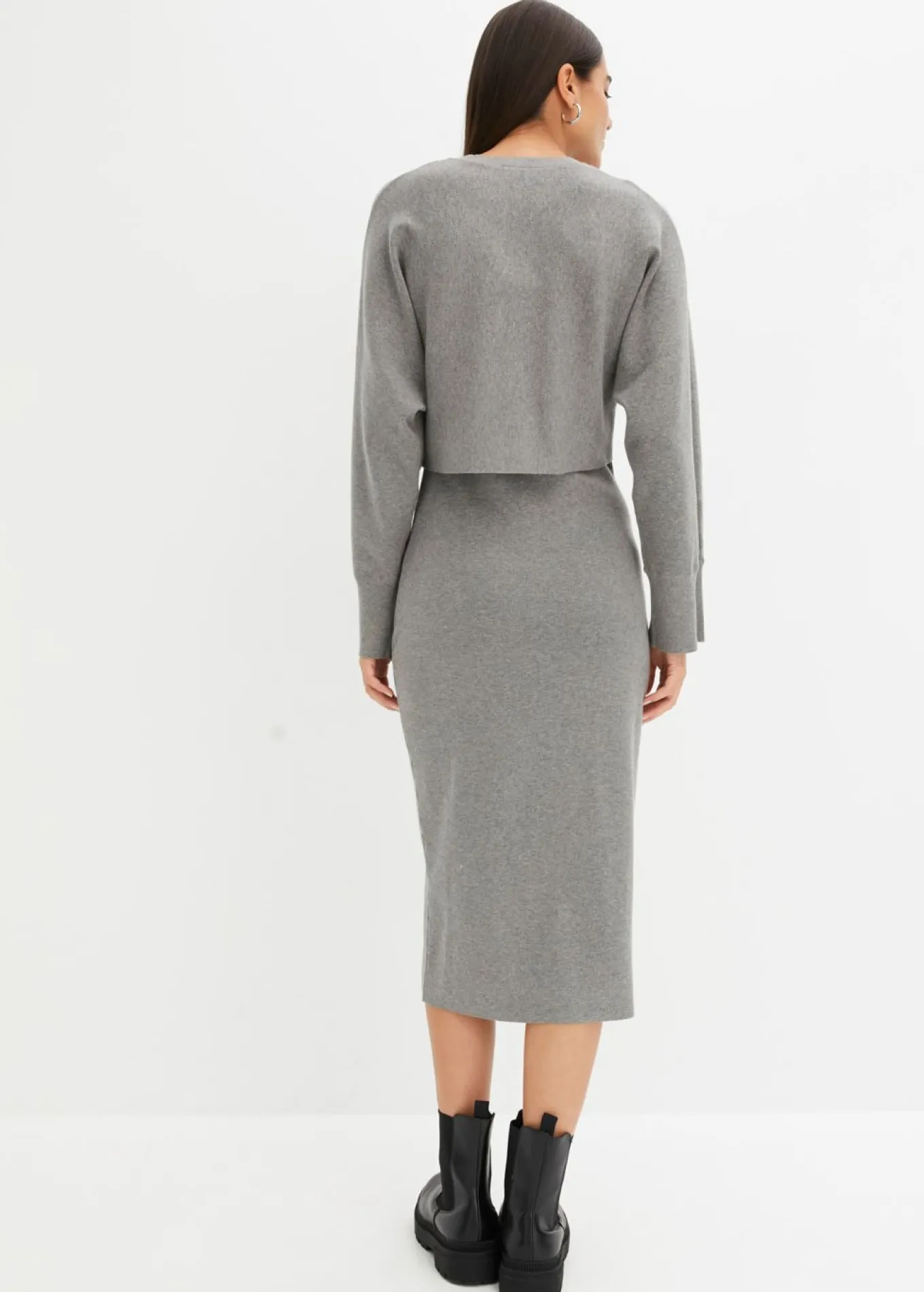 Conjunto de vestido de punto (2 piezas)