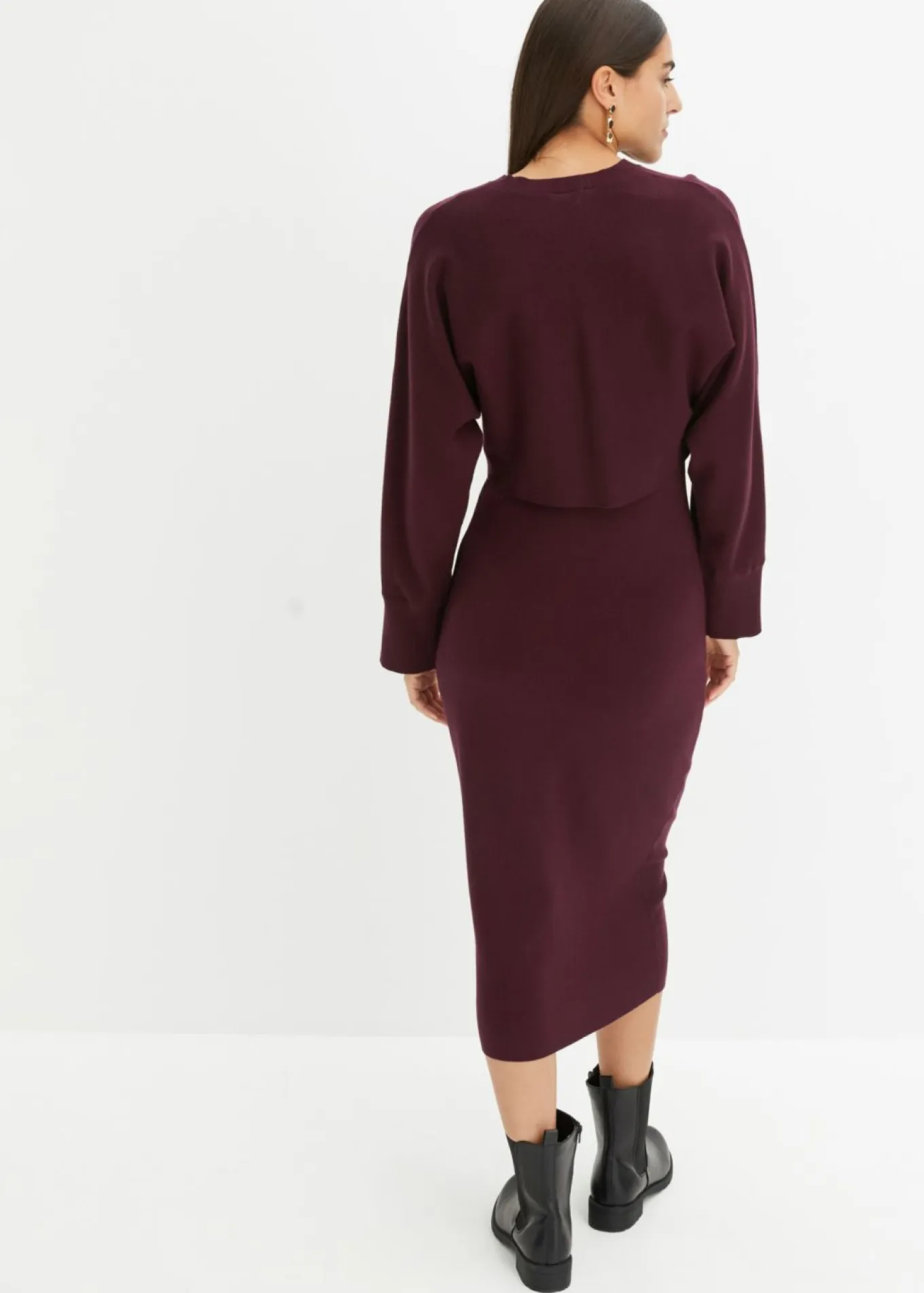 Conjunto de vestido de punto (2 piezas)