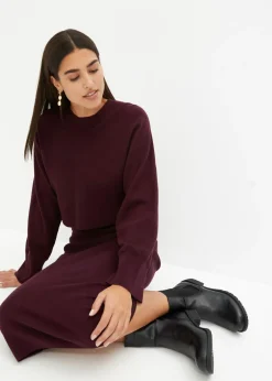 Conjunto de vestido de punto (2 piezas)