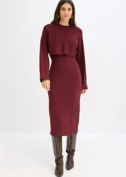 Conjunto de vestido de punto (2 piezas)
