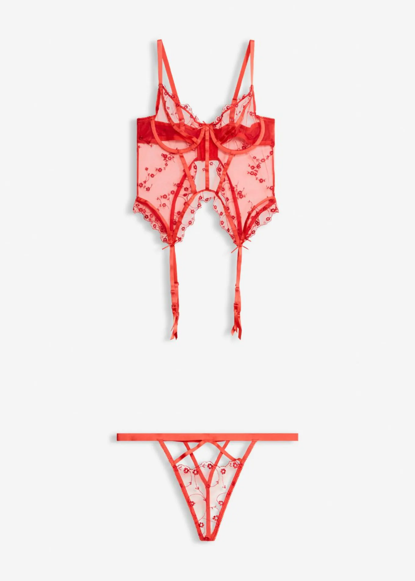 Corsé y tanga (conjunto de 2 piezas)