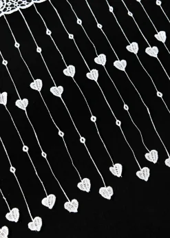 Cortina con corazones