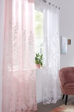 Cortina con diseño láser de hojas (1 unidad)