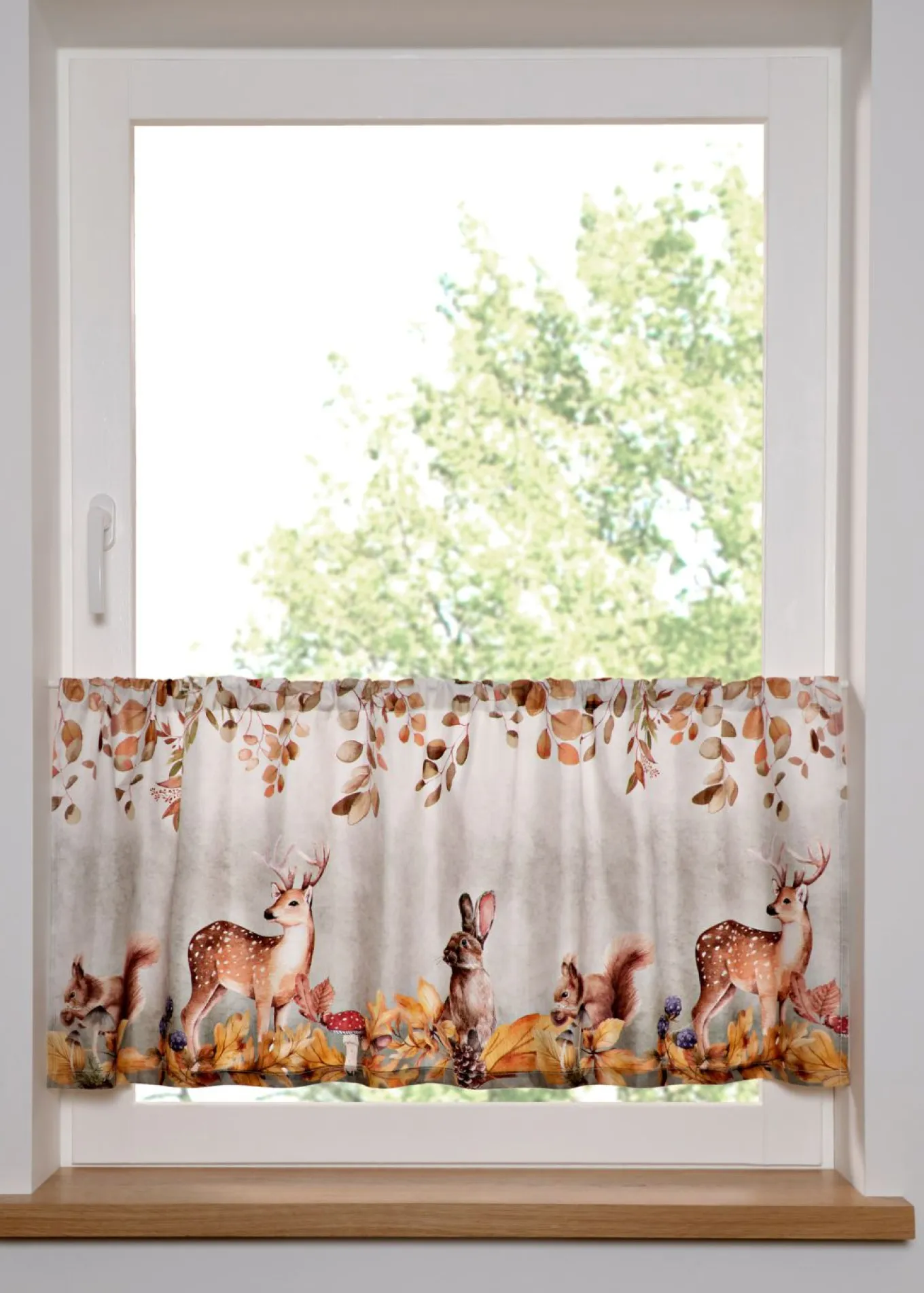 Cortina con estampado animal