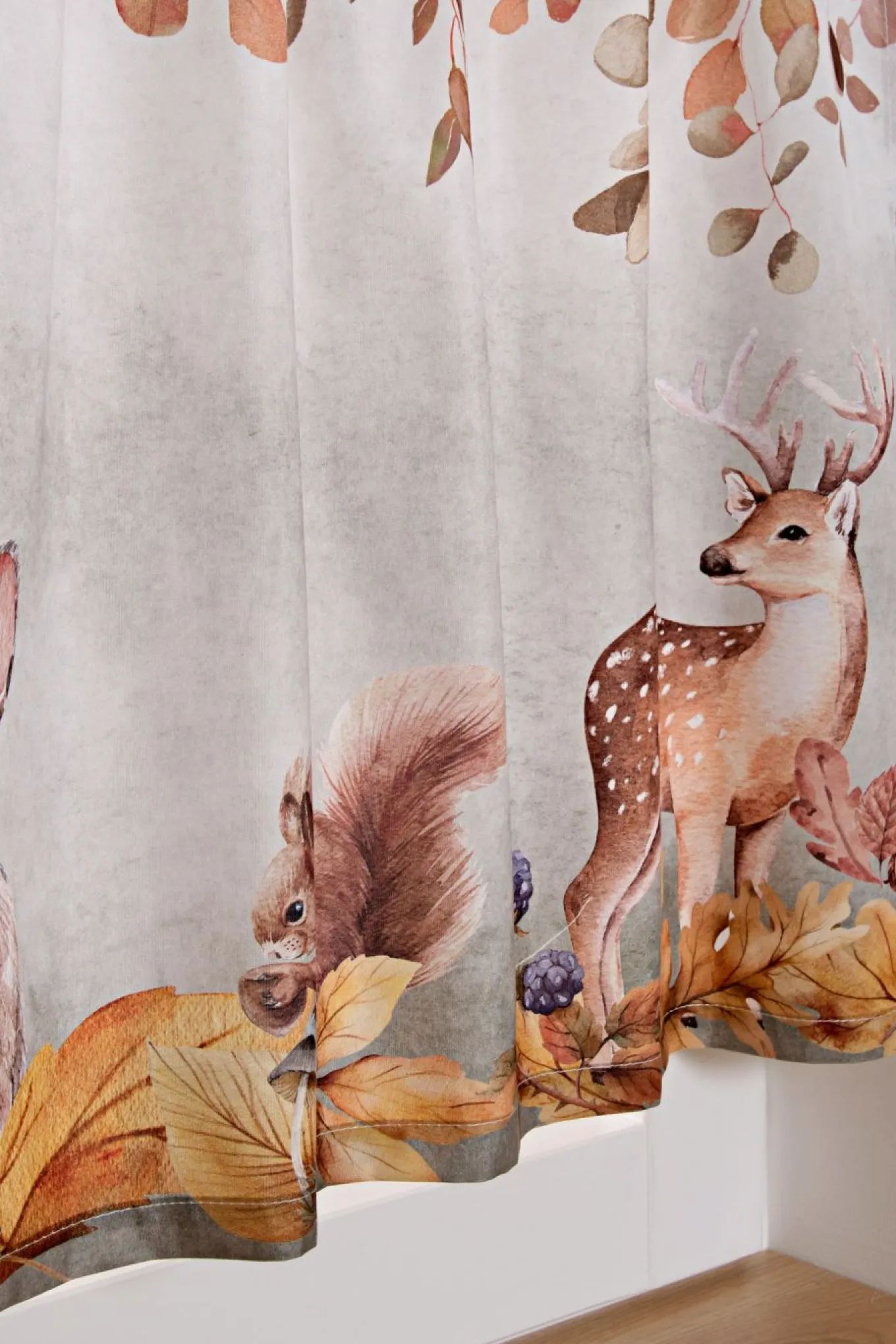 Cortina con estampado animal