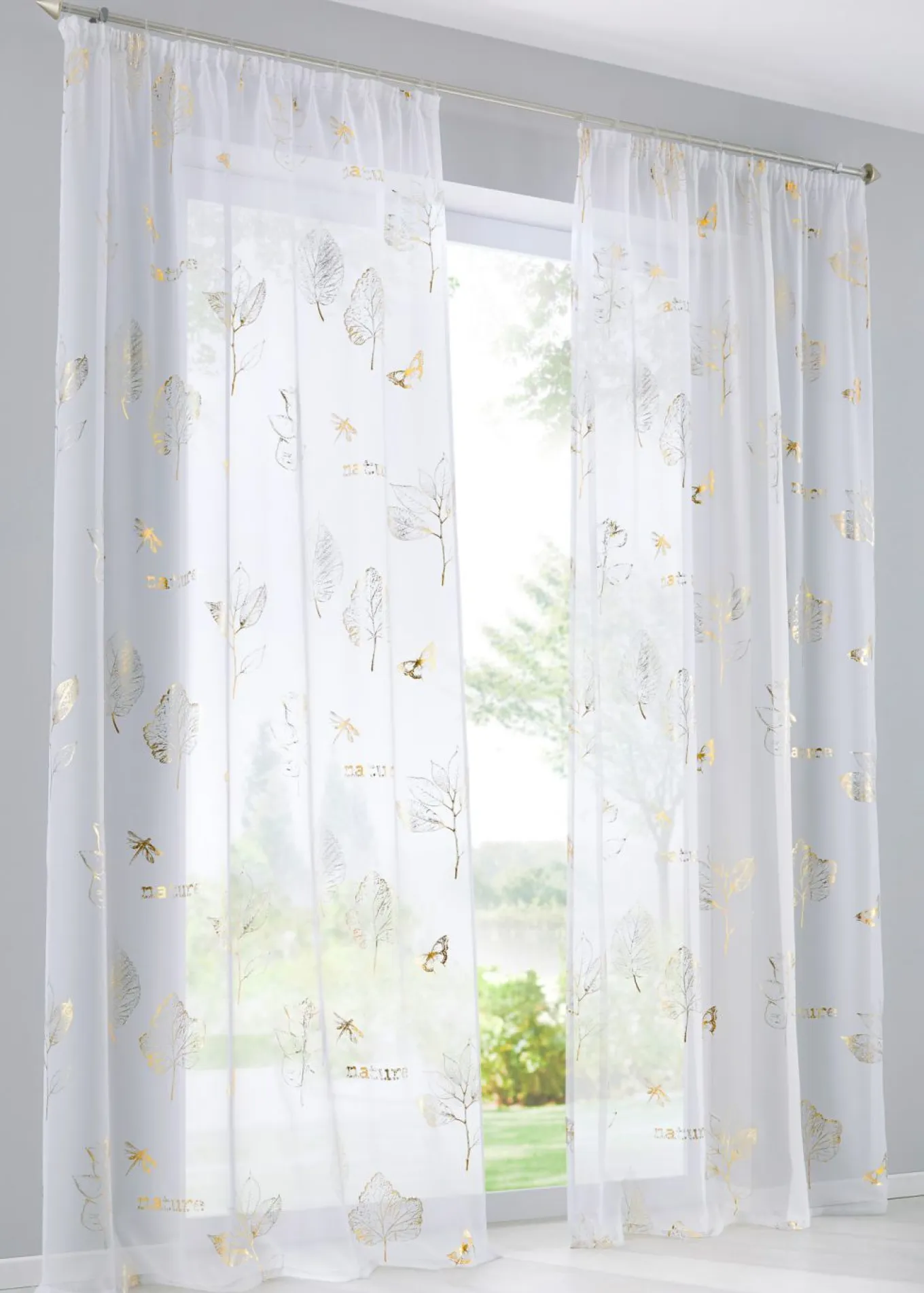 Cortina con estampado brillante (1 unidad)