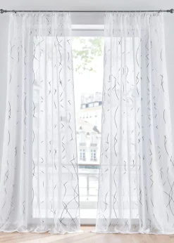 Cortina con estampado brillante y poliéster reciclado (paquete de 1)