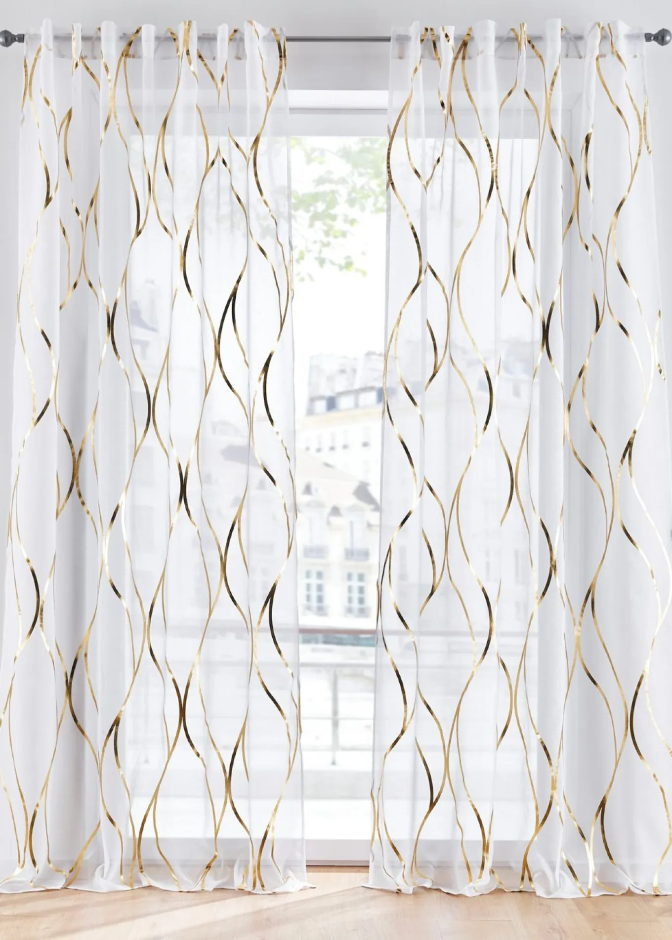 Cortina con estampado brillante (1 unidad)