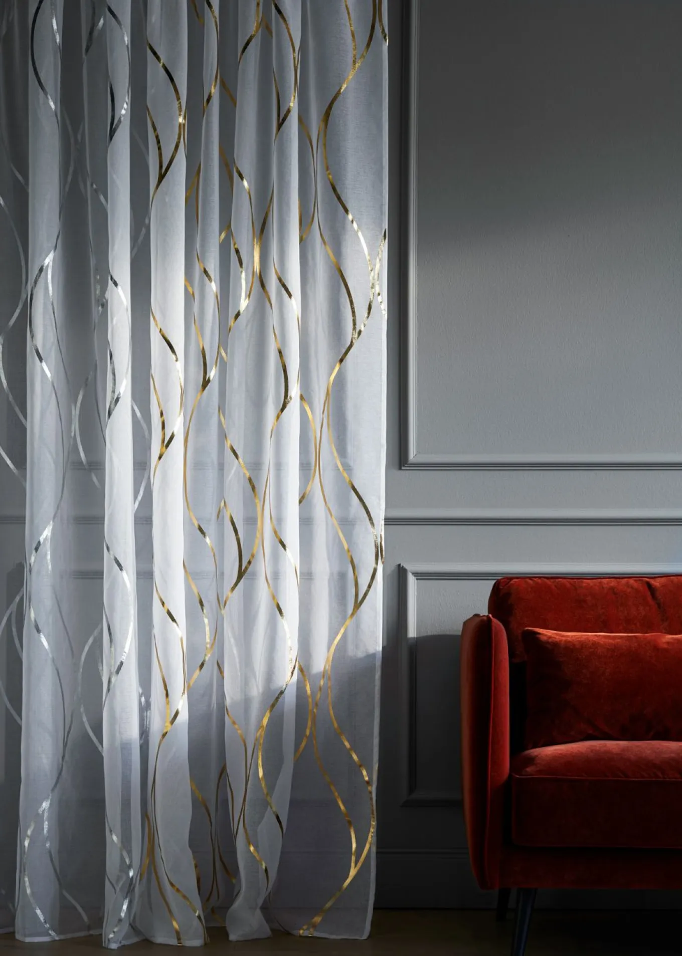 Cortina con estampado brillante (1 unidad)