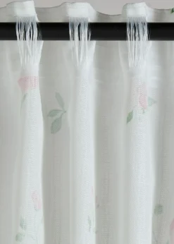 Cortina con estampado de flores (1 unidad)