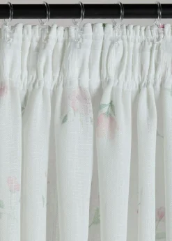Cortina con estampado de flores (1 unidad)