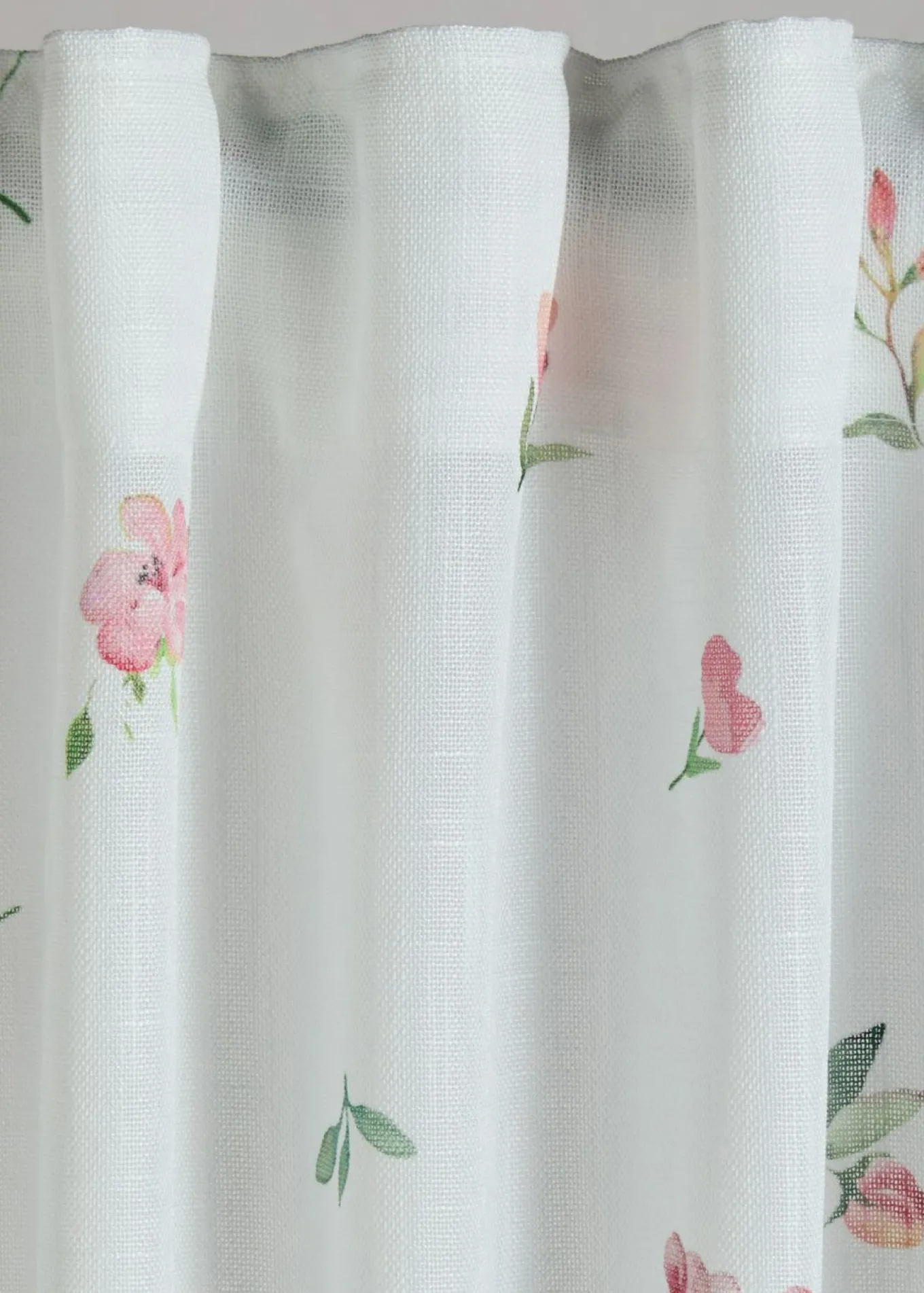 Cortina con estampado de flores (1 unidad)