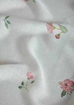Cortina con estampado de flores (1 unidad)