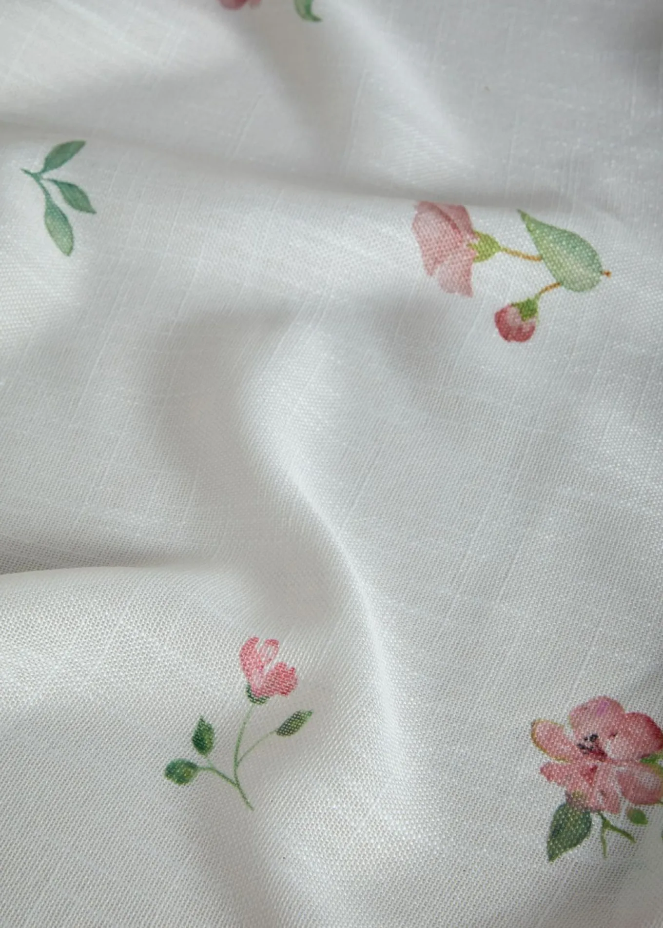 Cortina con estampado de flores (1 unidad)