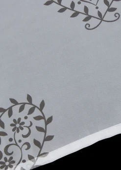 Cortina con estampado de corazones con poliéster reciclado