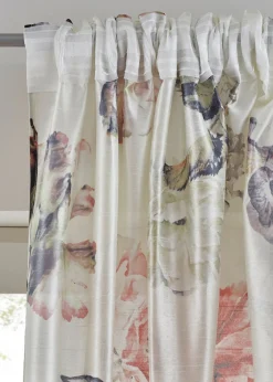 Cortina con estampado de flores (1 unidad)