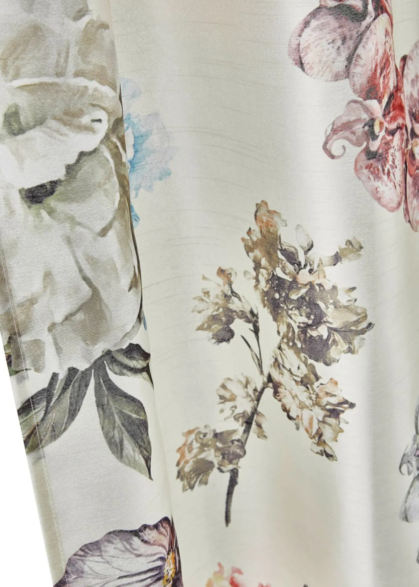 Cortina con estampado de flores (1 unidad)