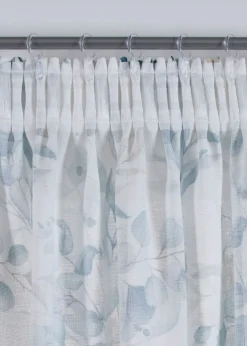 Cortina con estampado de hojas (1 unidad)